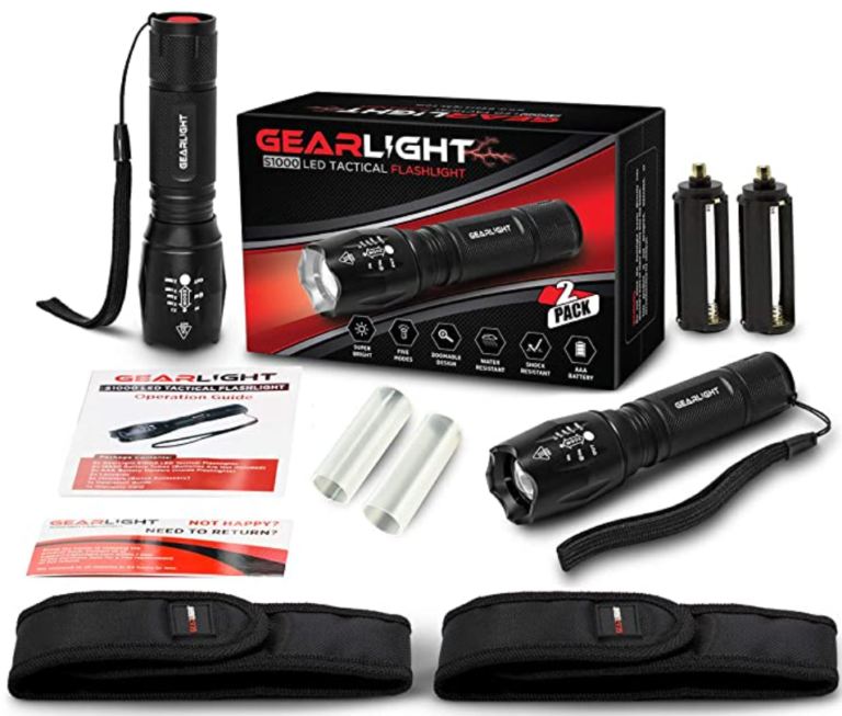 GearLight LED Tactical Flashlight S1000 Personal Defense Equipment